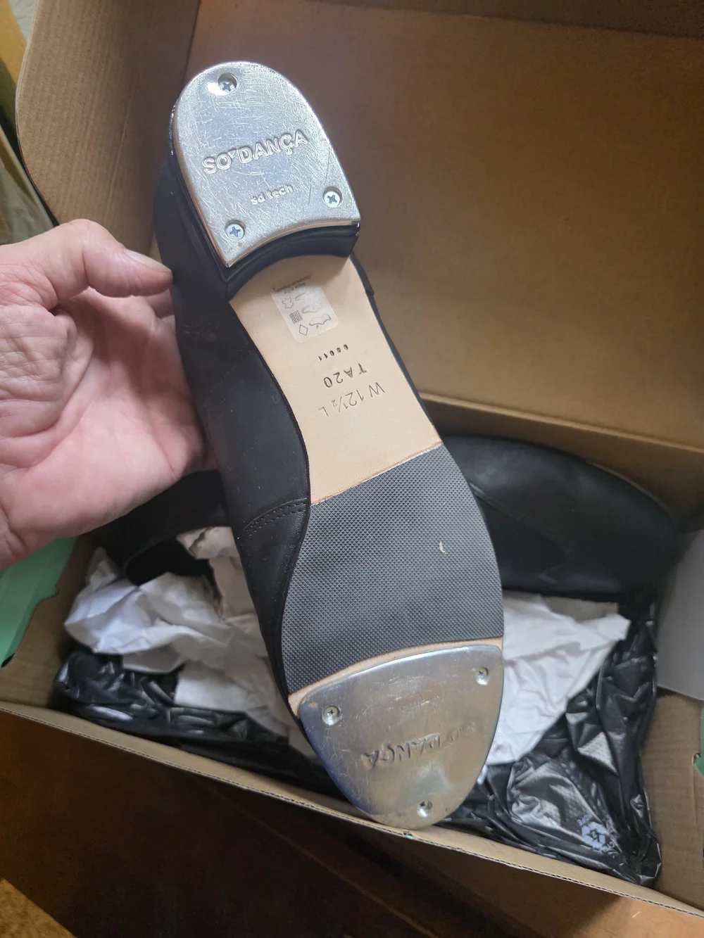 So Danca TA20 Trent Adult Oxford Tap Shoes Black 12.5L